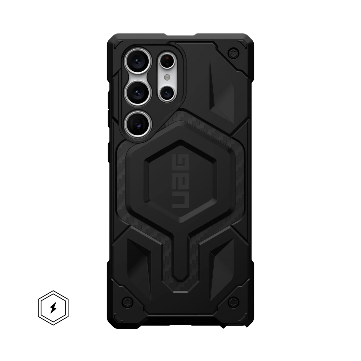 UAG Monarch Pro Rugged Case & Magnet Samsung S23 Ultra 5G 6.8 - Carbon Fibre