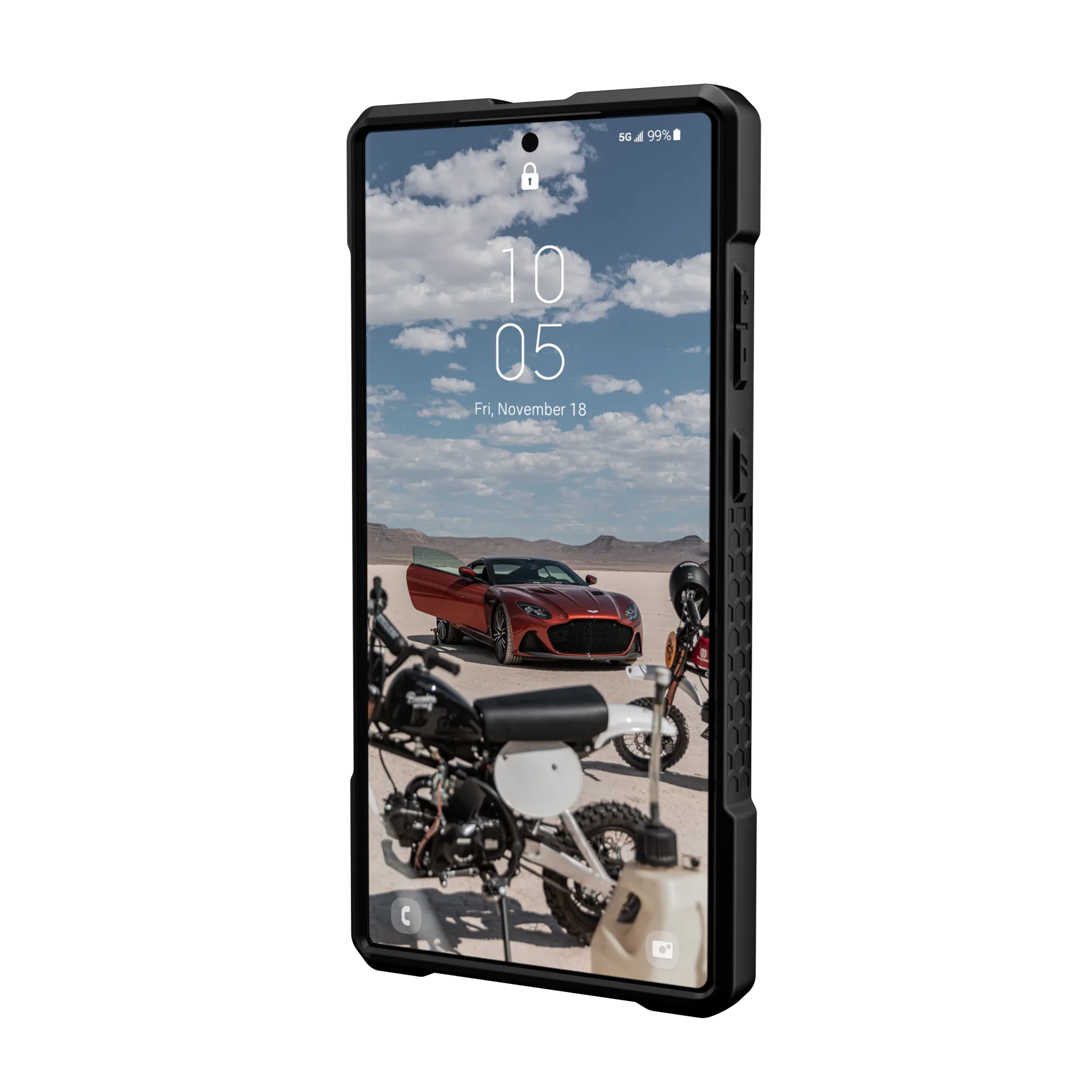 UAG Monarch Pro Rugged Case & Magnet Samsung S23 Ultra 5G 6.8 - Carbon Fibre