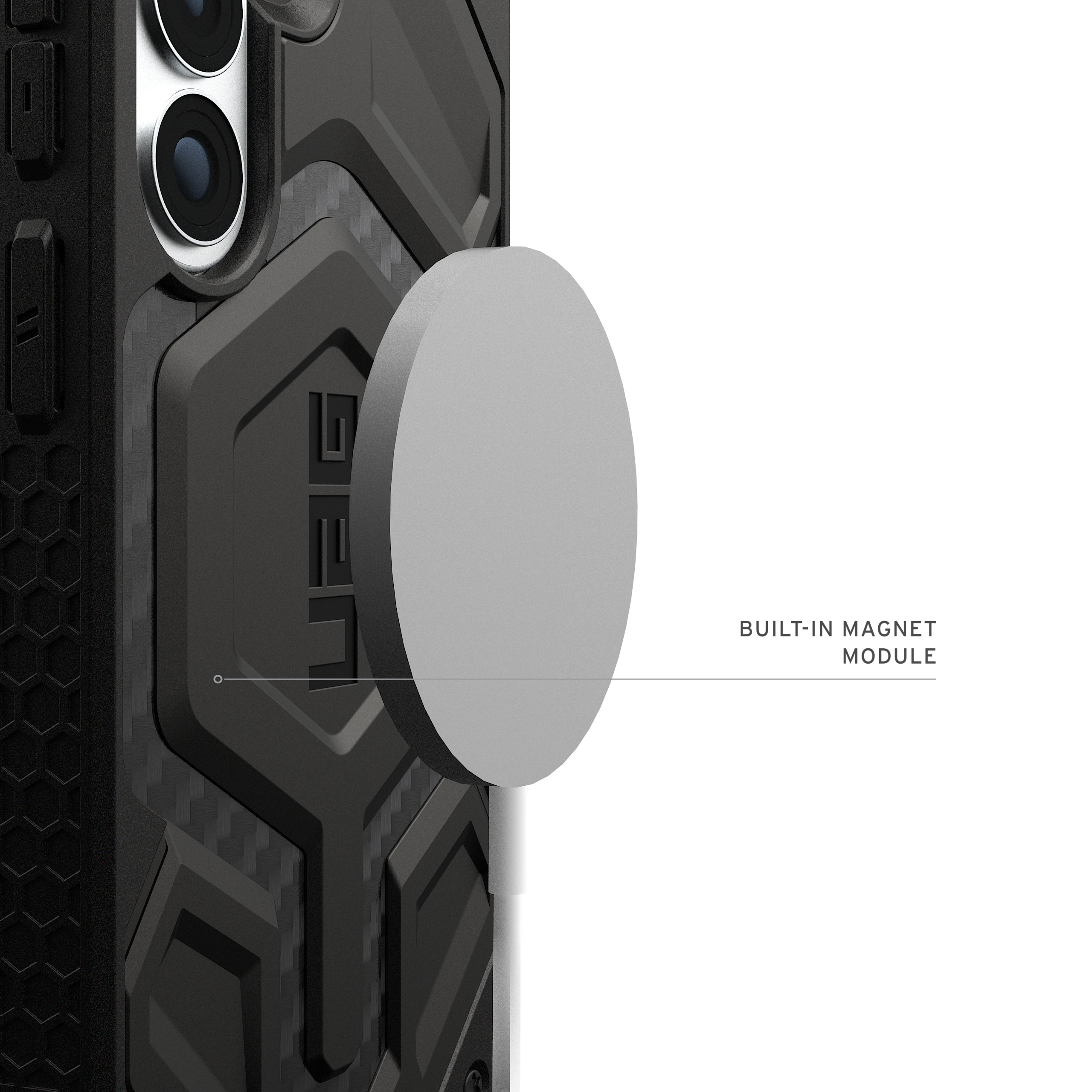 UAG Monarch Pro with Magnets Samsung Galaxy S26 Standard - Carbon Fiber