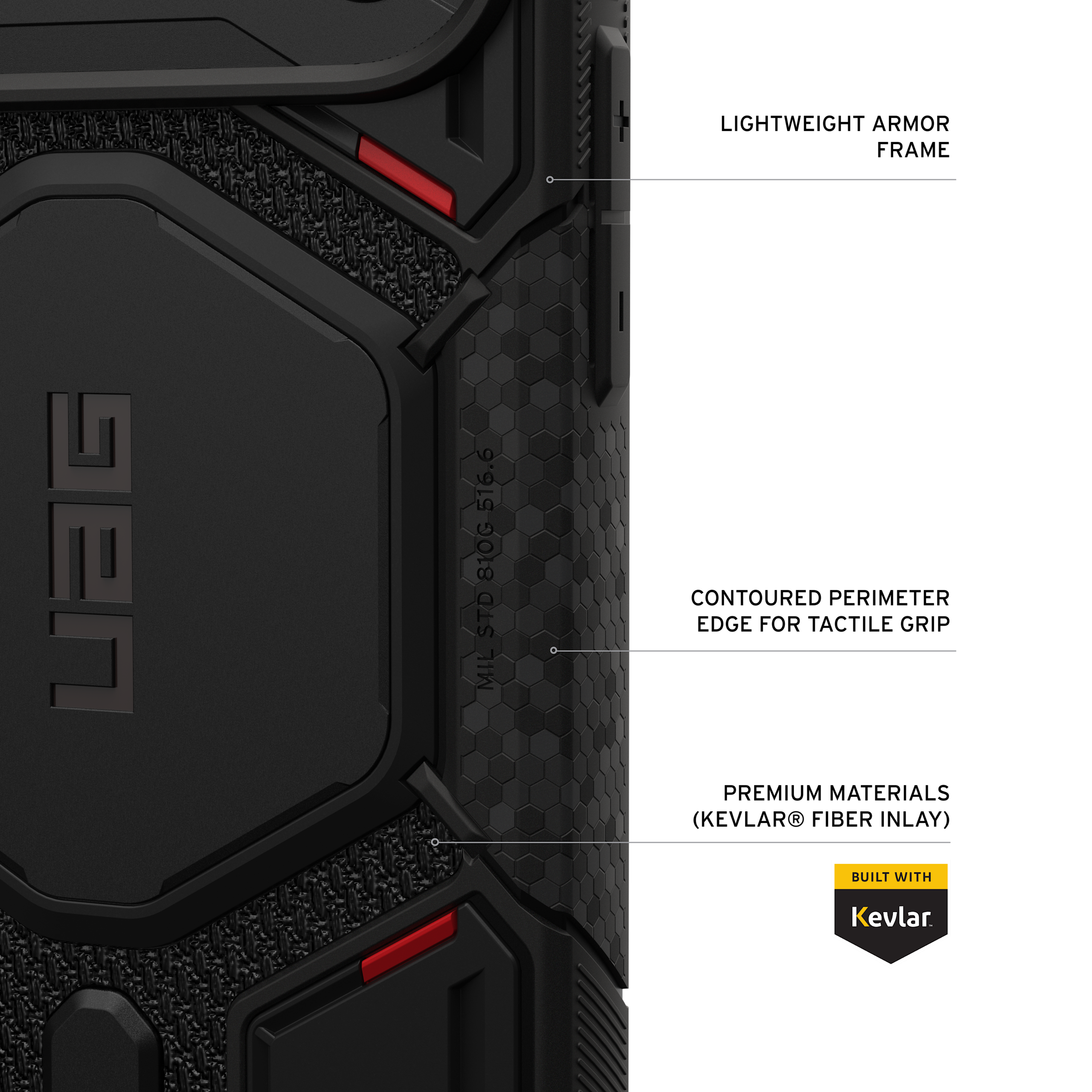 UAG Monarch Pro Case for iPhone 18 Pro Max / 17 Pro Max 6.9 - Kevlar Black
