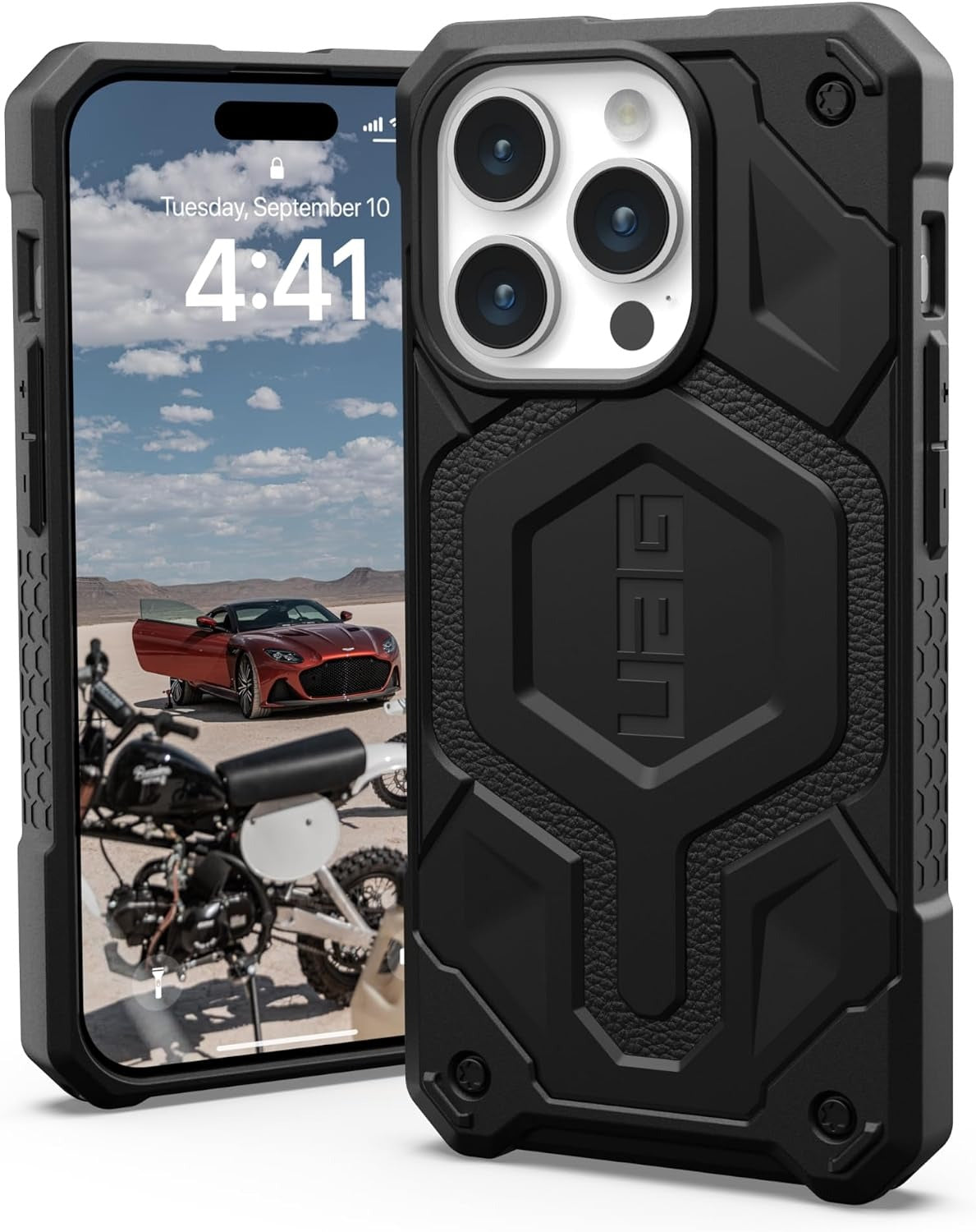 UAG Monarch Pro Rugged MagSafe Case iPhone 15 Pro 6.1 Black