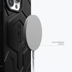 UAG Monarch Pro Rugged MagSafe Case iPhone 15 Pro 6.1 Black