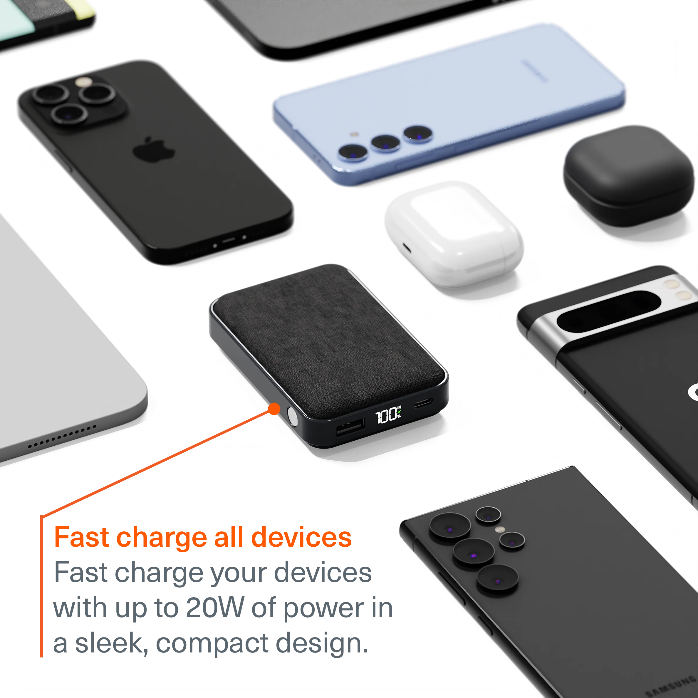 Cygnett ChargePro Power Bank 10K mAh 20W Fast Charge USB-C