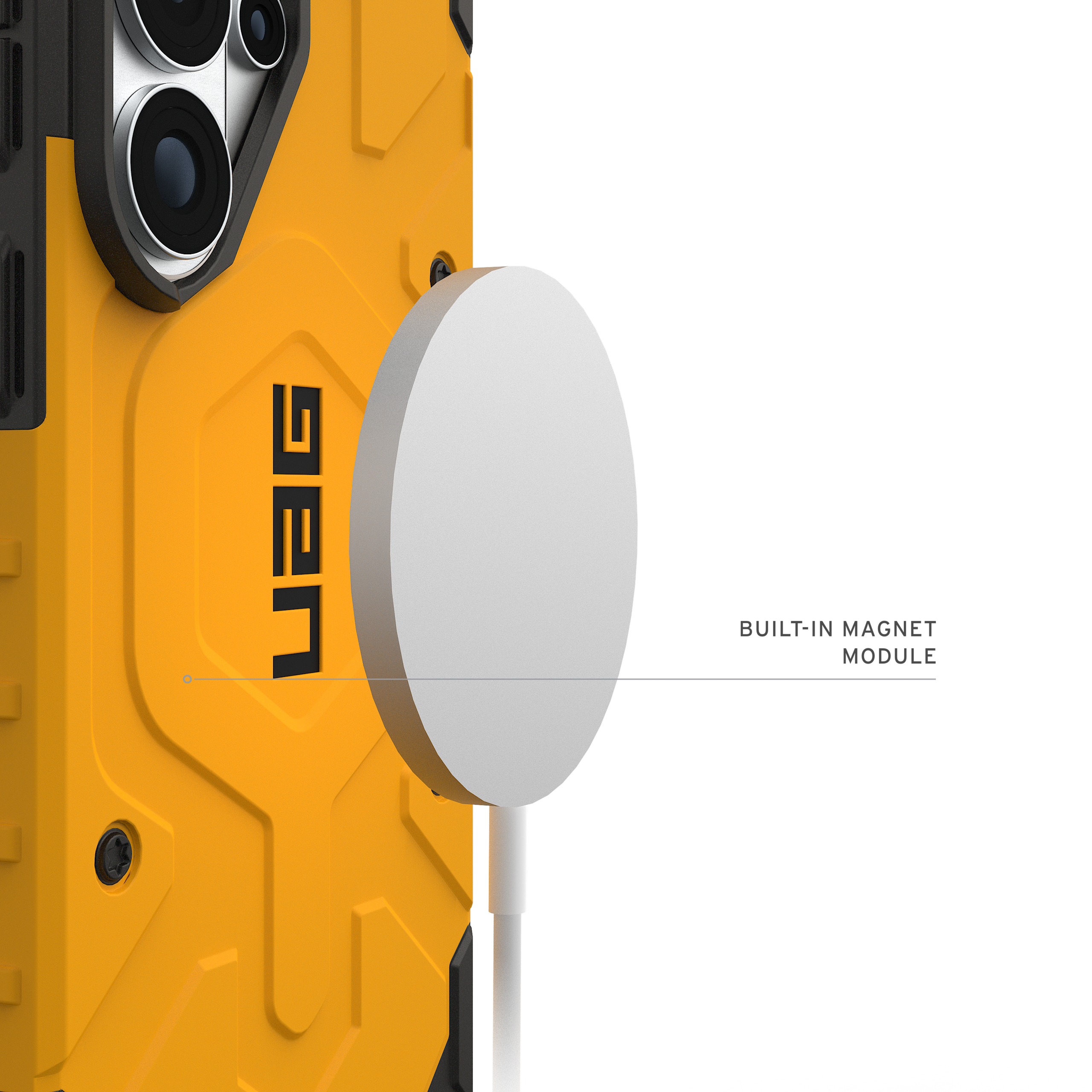 UAG Pathfinder Case with Magnets for Samsung Galaxy S26 Ultra - Heritage Yellow