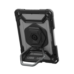 UAG Plasma Tough Case iPad 9 / 8 / 7 10.2 Screen Protector, Kickstand & Handstrap -  Ice / Black