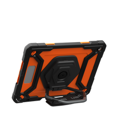 UAG Plasma Tough Case iPad 9 / 8 / 7 10.2 Kickstand & Handstrap - Orange / Black