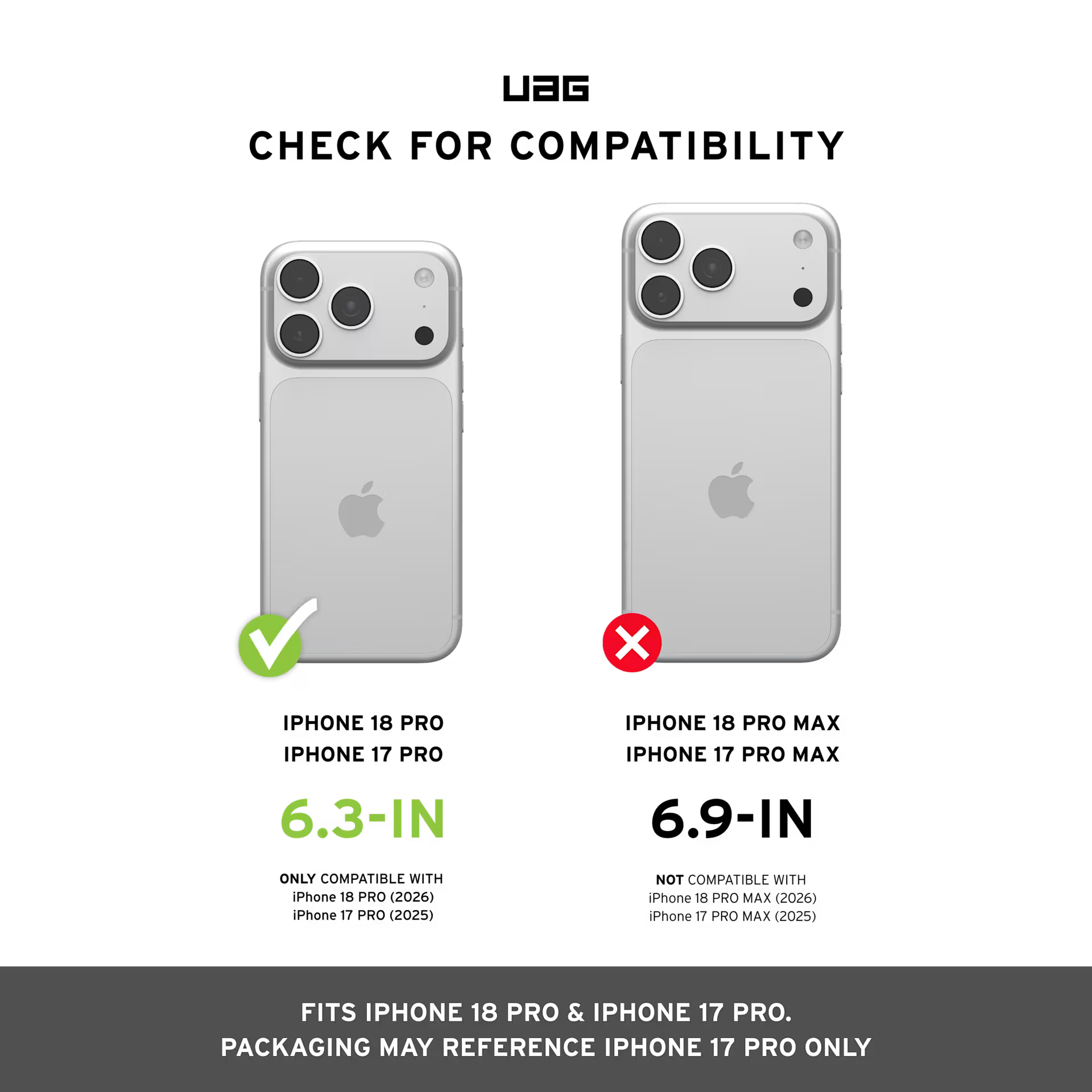 UAG Plyo MagSafe Case for iPhone 18 Pro 6.3 - Iridescent