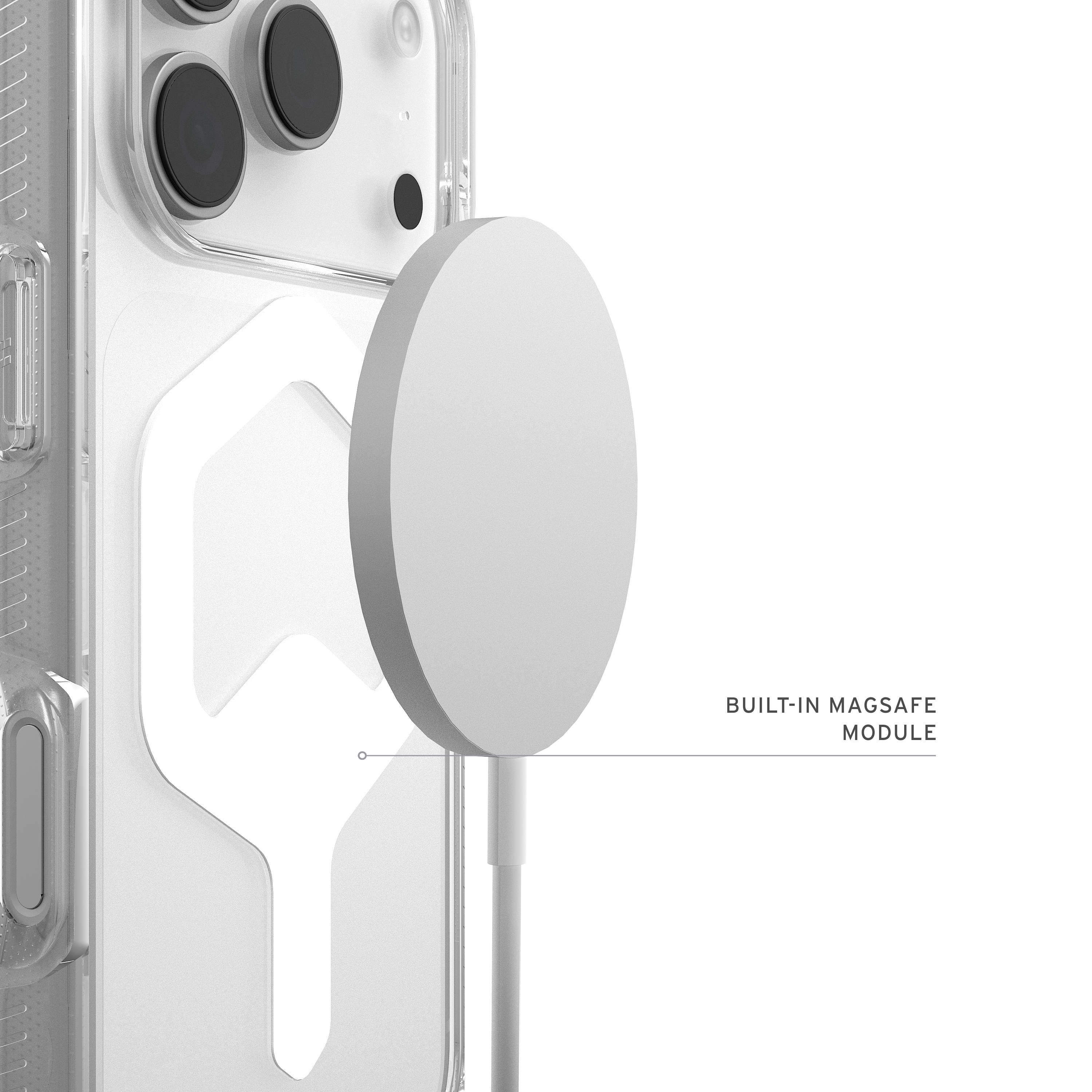 UAG Plyo MagSafe Case for iPhone 18 Pro 6.3 - Ice/White