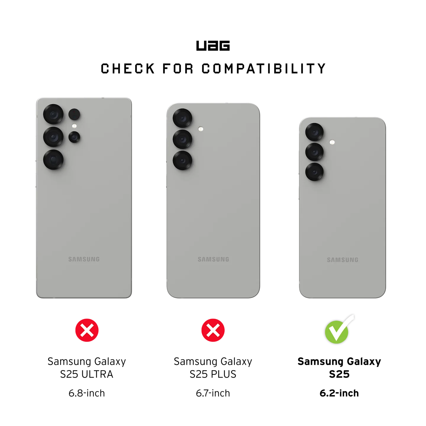 UAG Plyo Pro Rugged Case & Magnet Samsung S25 Standard 6.2 - Ice / Silver