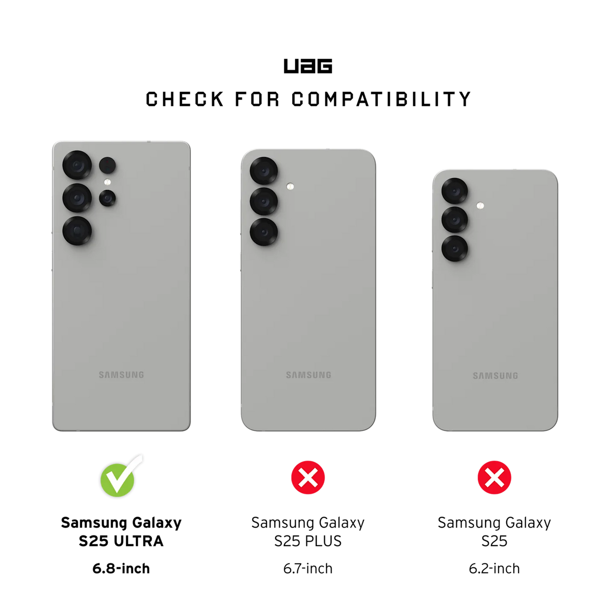 UAG Plyo Pro Rugged Case & Magnet Samsung S25 Ultra - Black / Clear Ombre