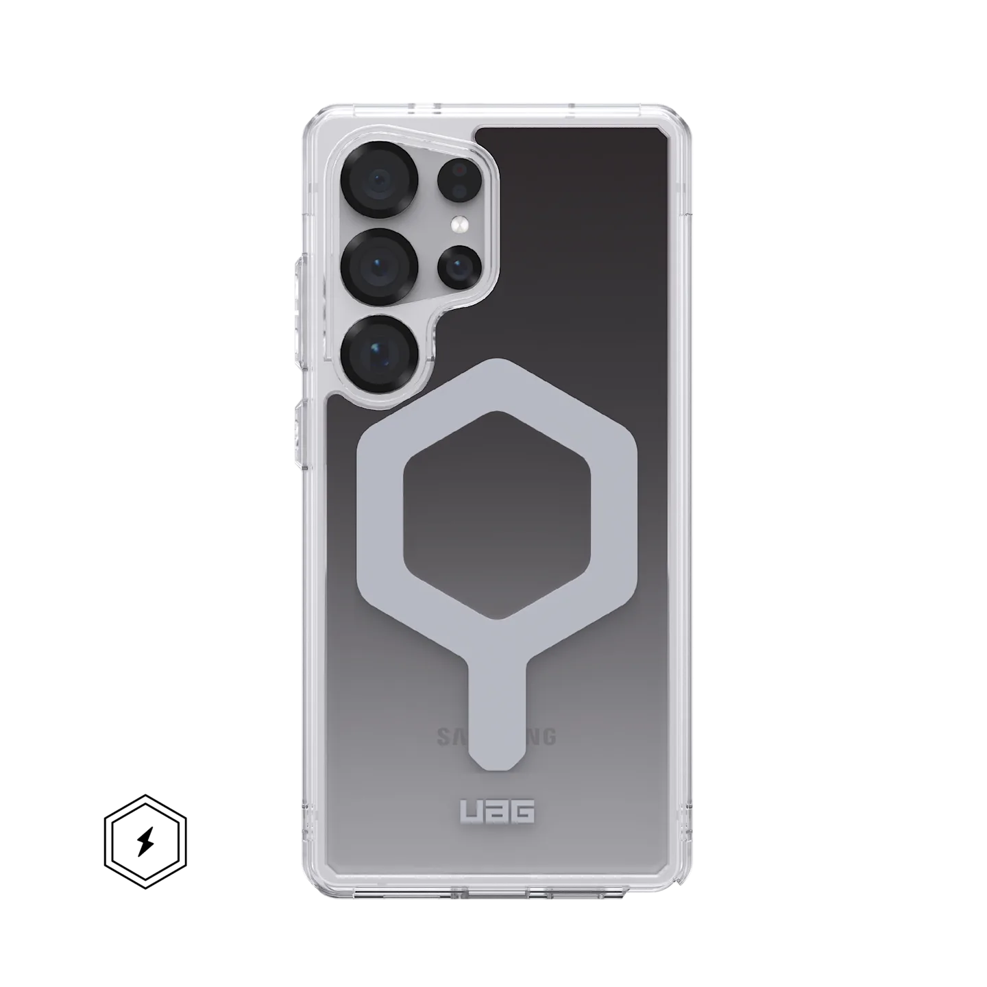 UAG Plyo Pro Rugged Case & Magnet Samsung S25 Ultra - Black / Clear Ombre
