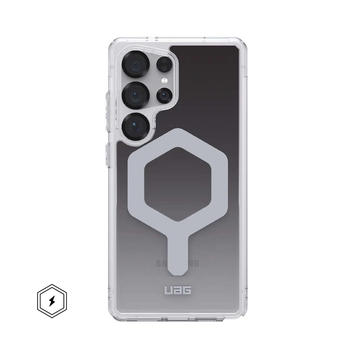 UAG Plyo Pro Rugged Case & Magnet Samsung S25 Ultra - Black / Clear Ombre