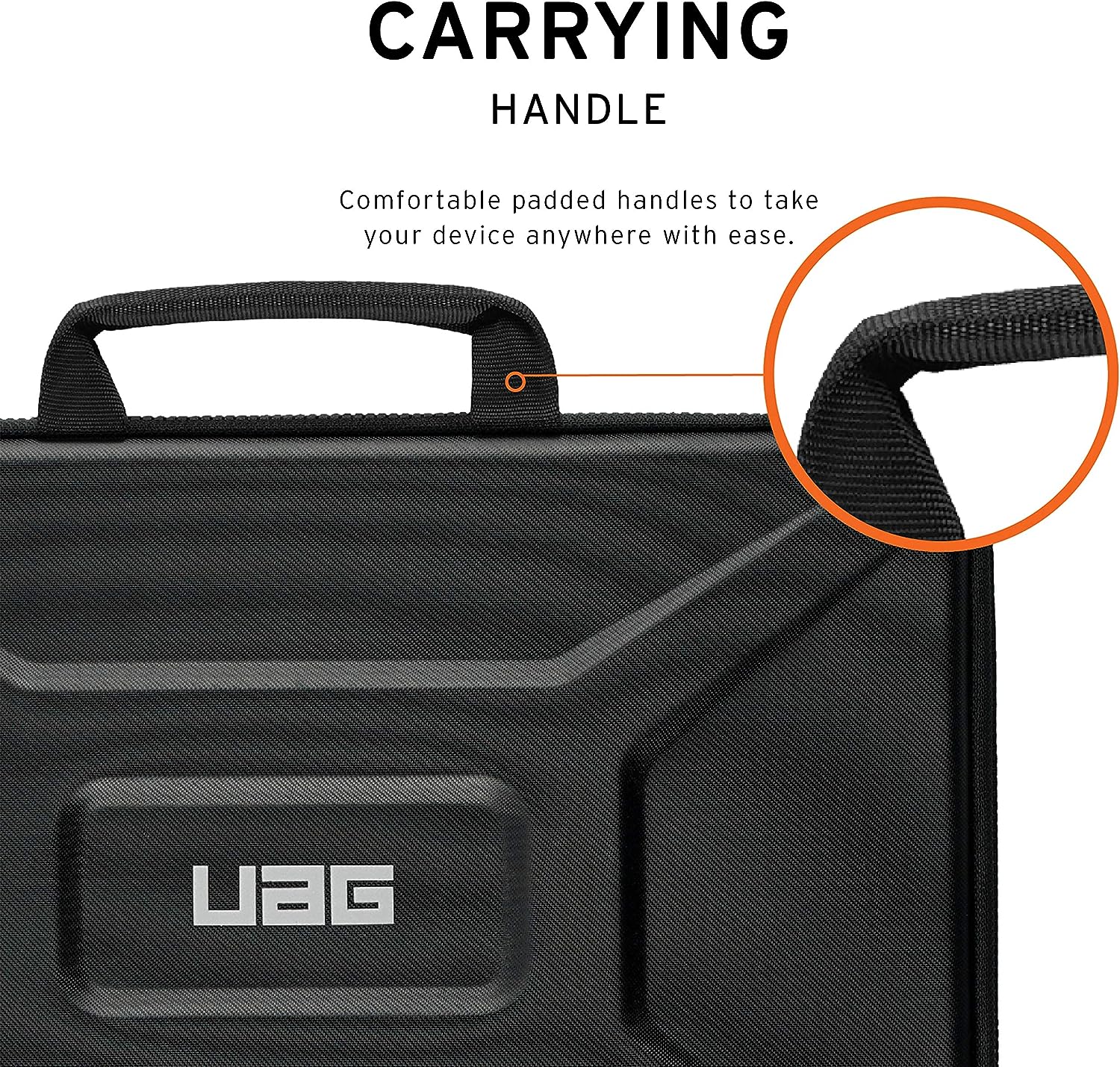 UAG Rugged Medium Laptop / Tablet Sleeve 13 inch with handle - Black