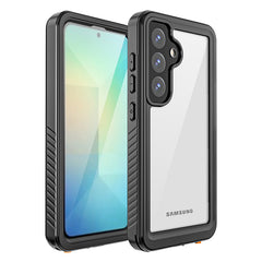 Dustproof Samsung S25 case with built-in screen guard – close-up view