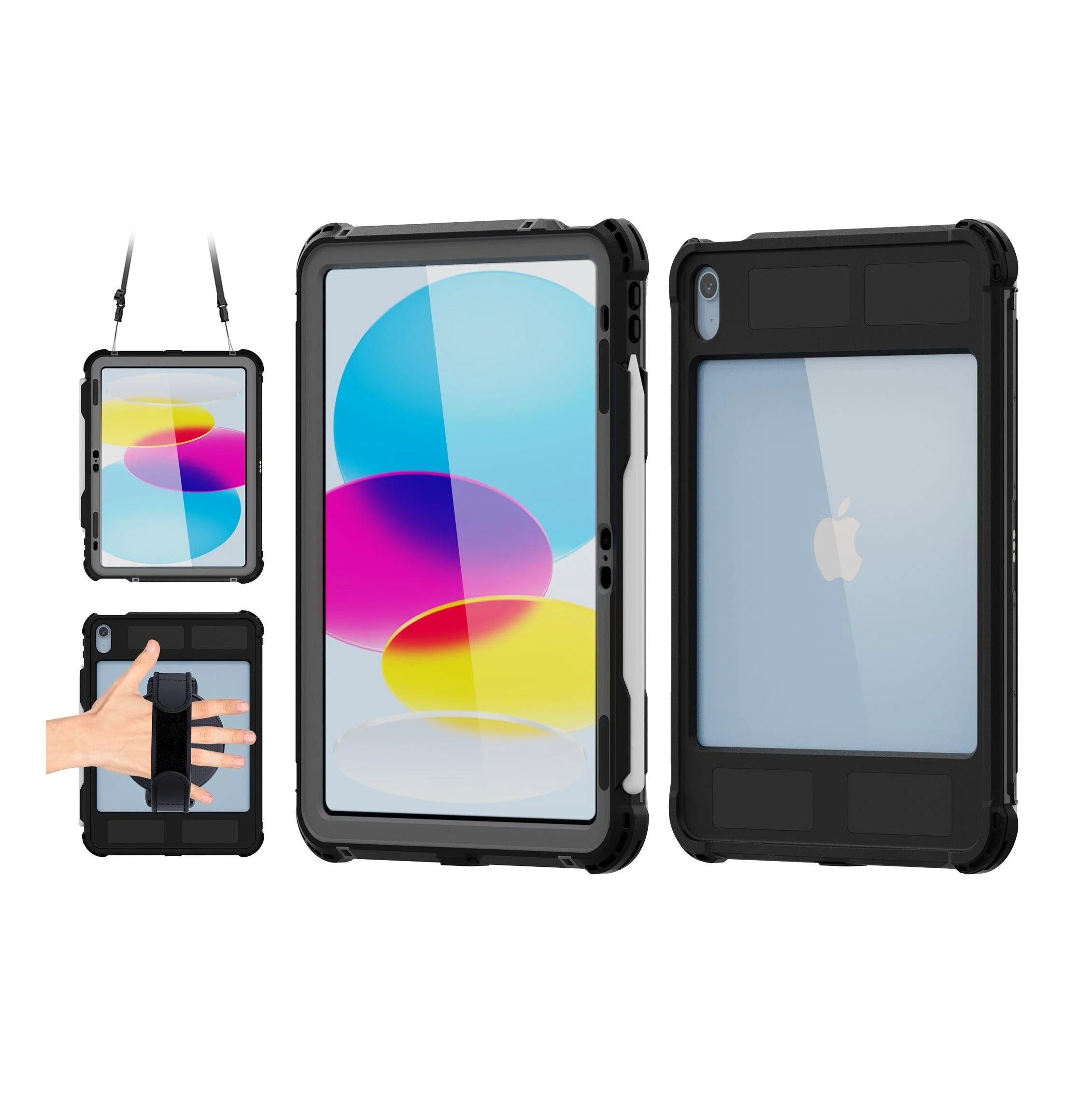 Rugged & Waterproof Protective Case iPad Mini 6 / 7 A16 - Black