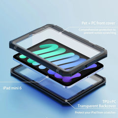 Rugged & Waterproof Protective Case iPad Mini 6 / 7 A16 - Black