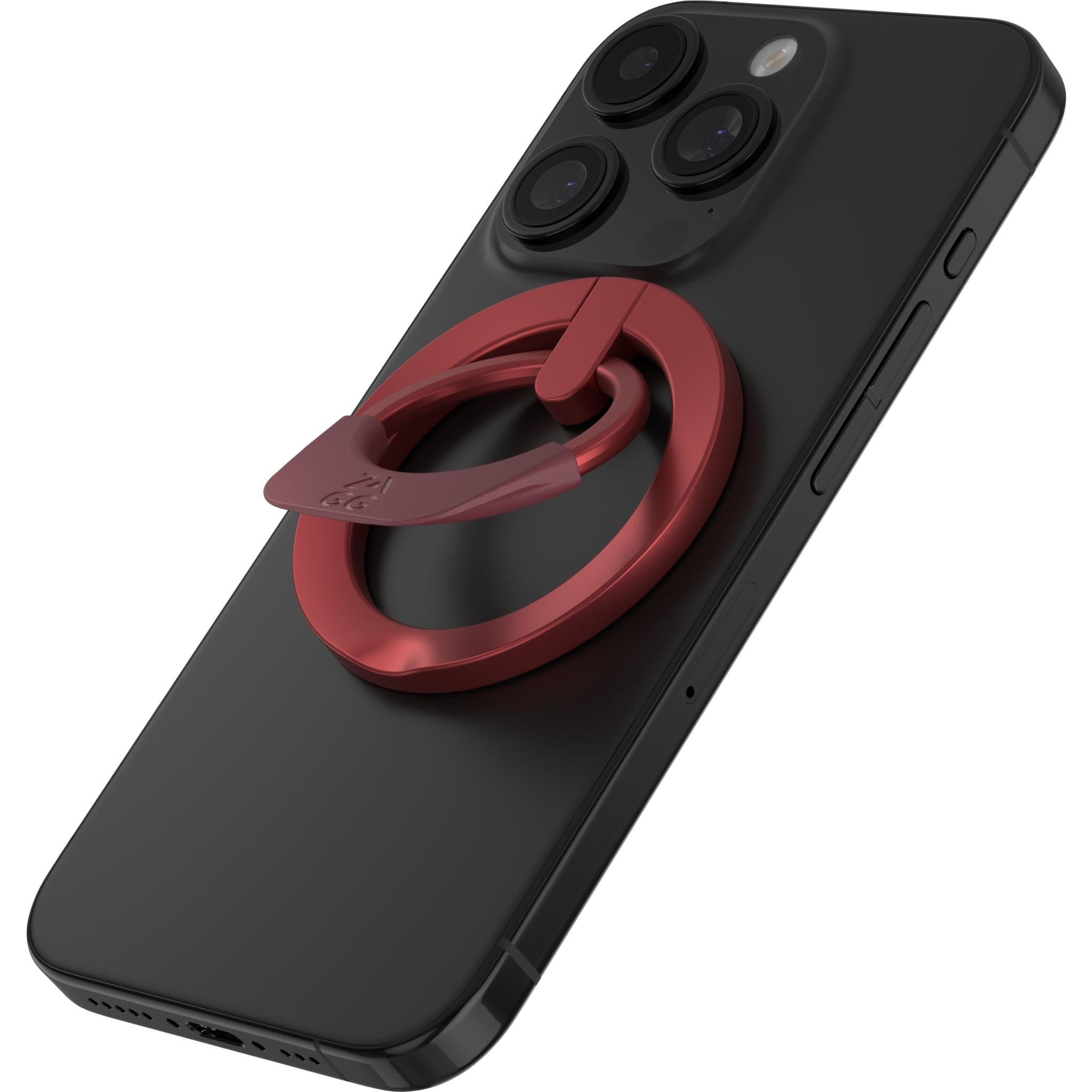 ZAGG Magnetic Ring Snap 360 Phone Grip & Kickstand - Red