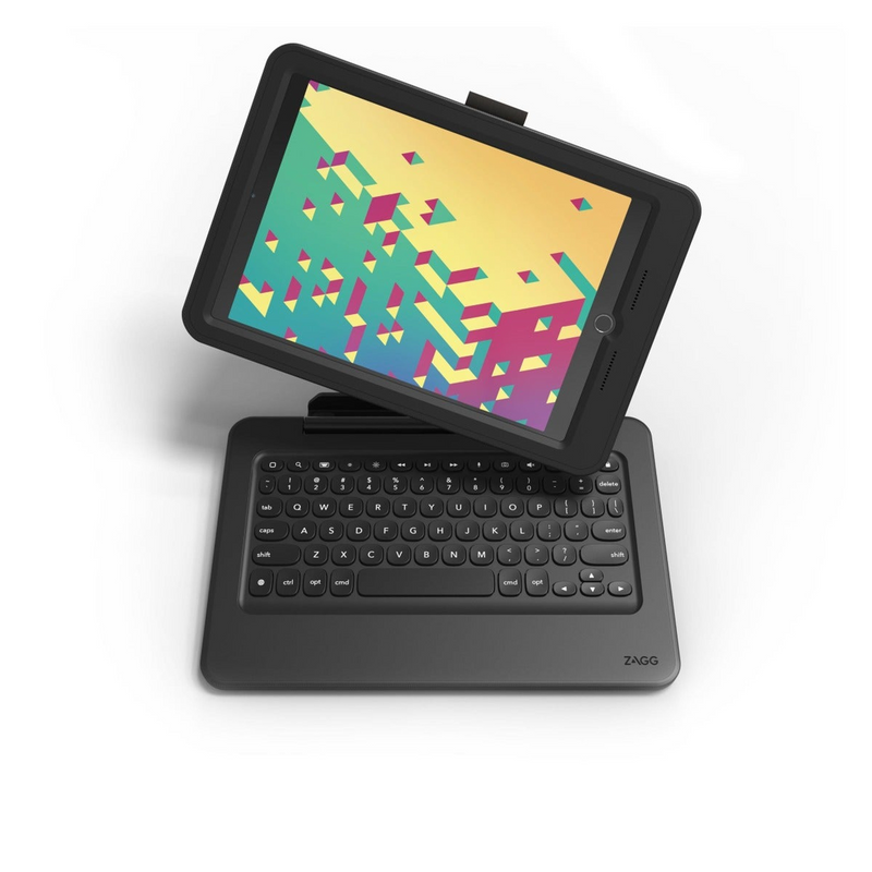 ZAGG Rugged Pro Connect Detachable Case & Keyboard for iPad 7th 8th 9th 10.2 - Black