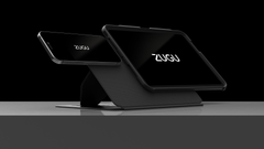 Tablet in ZUGU 360 case rotated in landscape mode