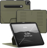 Zugu Magnetic Rugged Folio Case iPad Pro 12.9 in 6th & 5th Gen - Olive Green