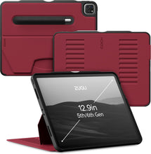 Load image into Gallery viewer, Zugu Magnetic Rugged Folio Case iPad Pro 12.9 in 6th &amp; 5th Gen - Scarlet Red