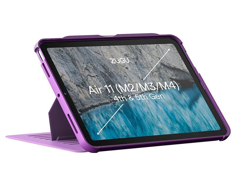 Zugu iPad Folio Case for iPad Air 11" M2 / M3 / M4 & Air 4th/5th - Nova Purple