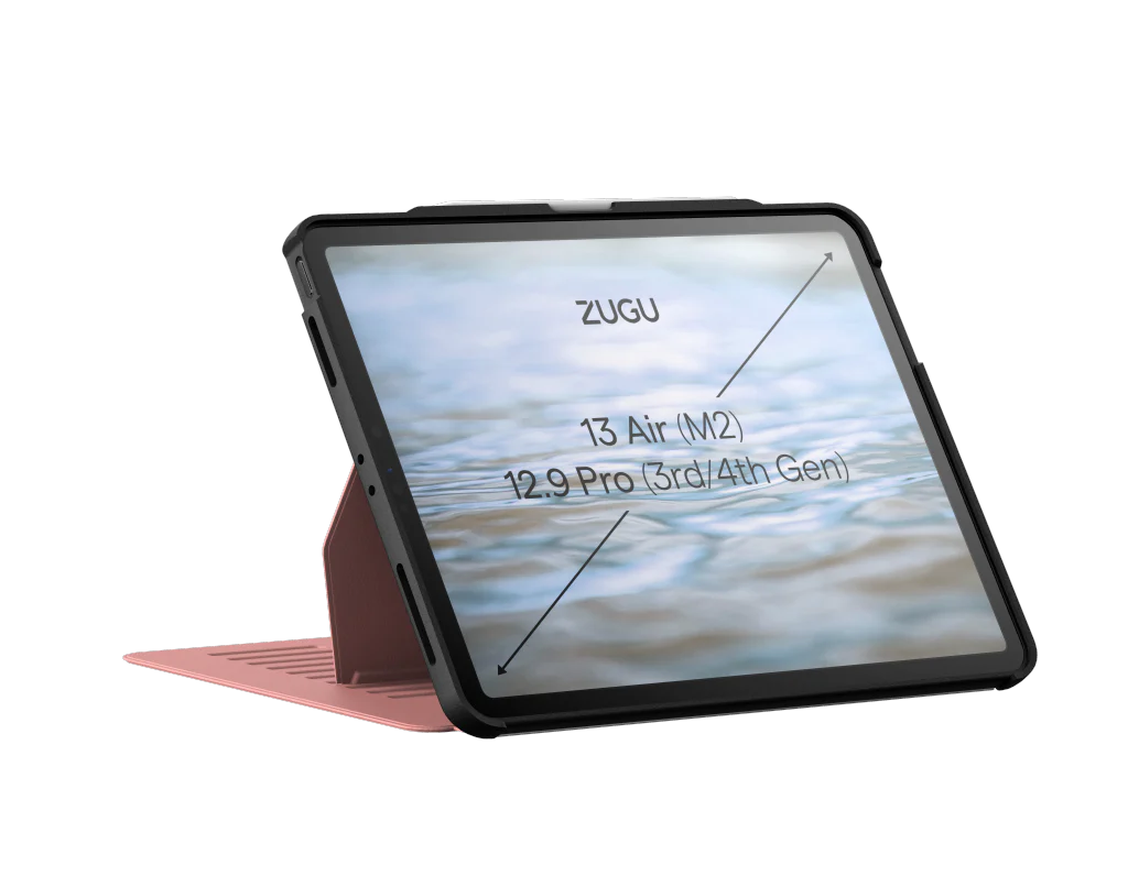 Zugu Case for iPad Air 13 M2 / M3 / M4 & Pro 12.9 3rd 4th Gen - Dessert Rose