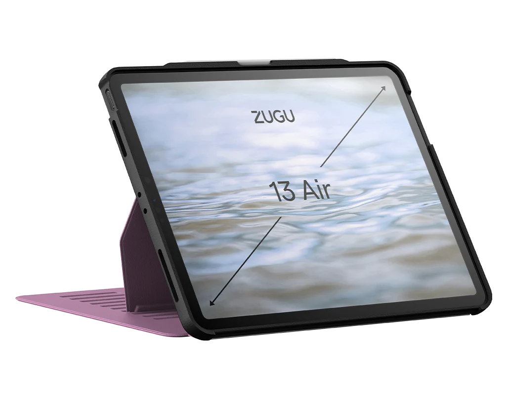 Zugu Case for iPad Air 13 M2 2024 & Pro 12.9 3rd 4th Gen - Berry Purple