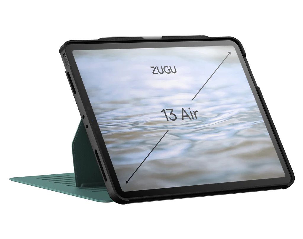 Zugu Case for iPad Air 13 M2 / M3 & Pro 12.9 3rd 4th Gen - Pine Green