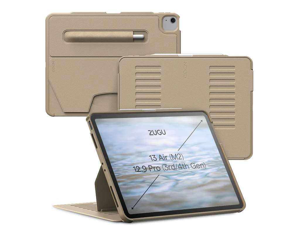 Zugu Case for iPad Air 13 M2 / M3 & Pro 12.9 3rd 4th Gen - Sand