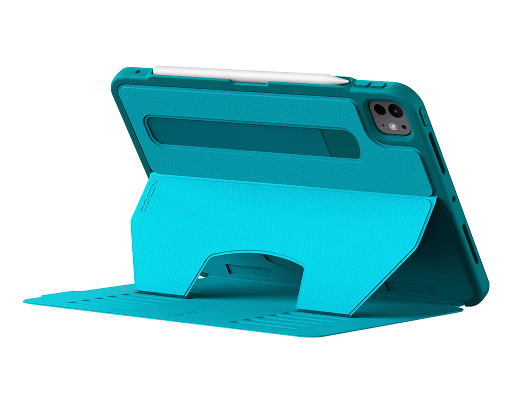 Zugu iPad Folio Case for iPad Pro 11 M4 / M5 - Aqua Teal