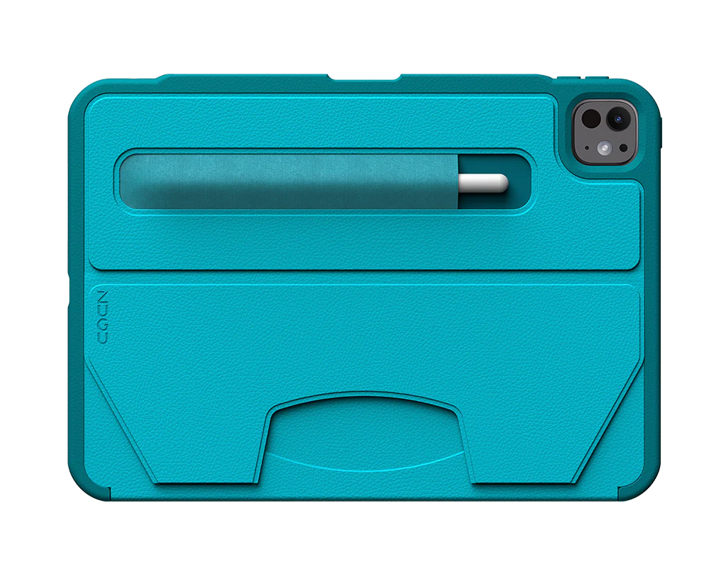 Zugu iPad Folio Case for iPad Pro 11 M4 / M5 - Aqua Teal