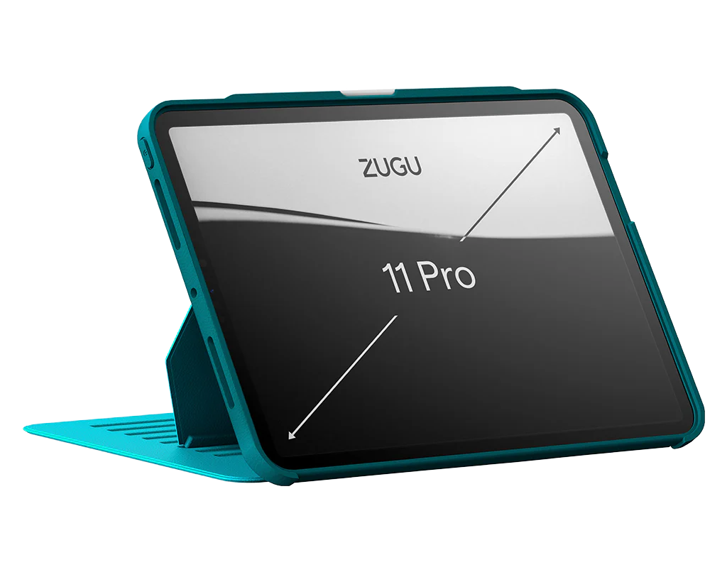 Zugu iPad Folio Case for iPad Pro 11 M4 / M5 - Aqua Teal