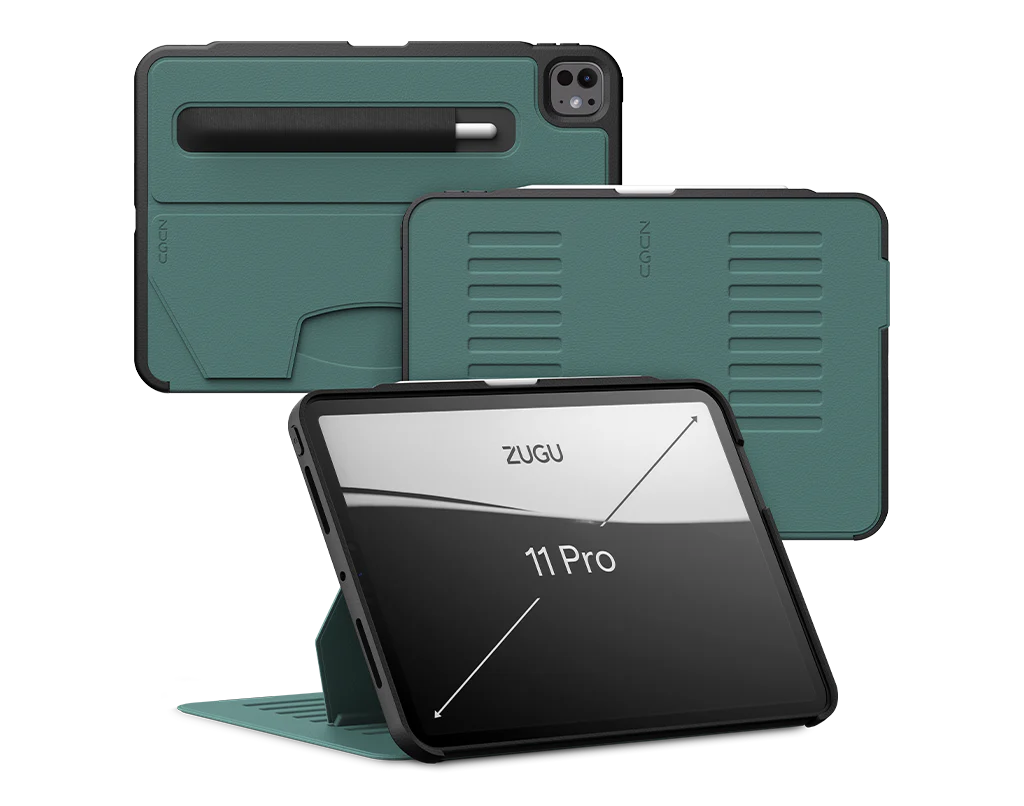 Zugu Case for iPad Pro 11 M4 / M5 - Pine Green