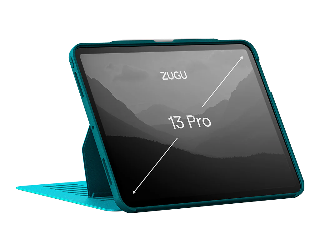 Zugu iPad Folio Case For iPad Pro 13 M4 / M5 - Aqua Teal
