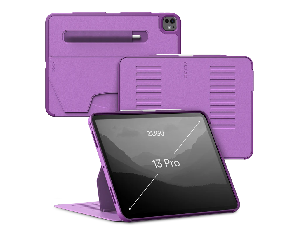 Zugu iPad Folio Case For iPad Pro 13 M4 / M5 - Nova Purple