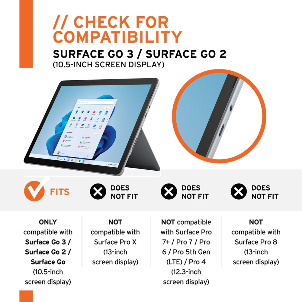 UAG Plyo Tough & Clear Case for Microsoft Surface Go 3 / 2 / 1 - Clear