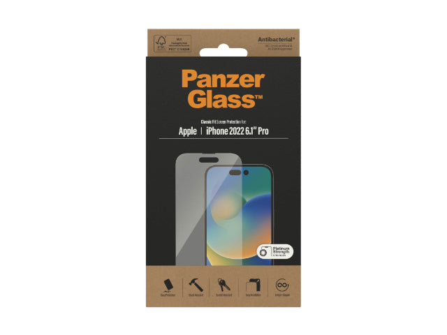 PanzerGlass Screen Guard Classic Fit iPhone 14 Pro 6.1
