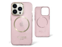 Load image into Gallery viewer, GUESS Ring Edition Protective Case iPhone 14 Standard 6.1 - Translucent Pink