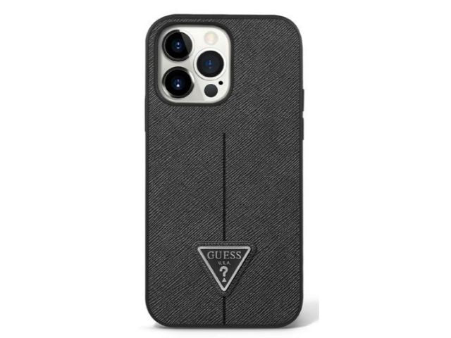 GUESS Safiano Line Edition Protective Case iPhone 14 Pro Max 6.7 - Black
