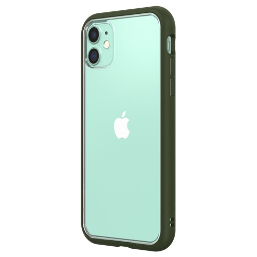 RhinoShield Mod NX Bumper Case & Clear Backplate iPhone 11 / XR - Camo Green 1