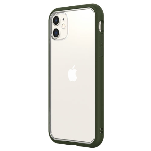 RhinoShield Mod NX Bumper Case & Clear Backplate iPhone 11 / XR - Camo Green 3