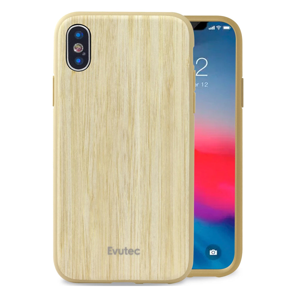 Evutec iPhone X/XS Wood Case W/ AFIX Vent Mount - Bamboo