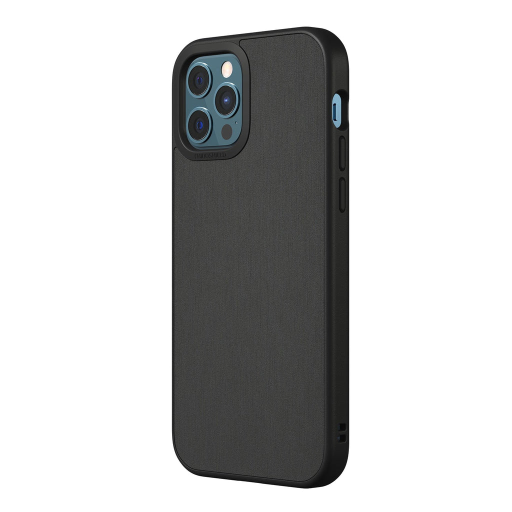 RhinoShield SolidSuit Rugged Case For iPhone 12 / 12 Pro  - Brushed Steel - Mac Addict