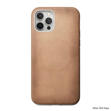 Load image into Gallery viewer, Nomad Rugged Leather Case w/ MagSafe For iPhone 12/12 Pro - Natural - Mac Addict