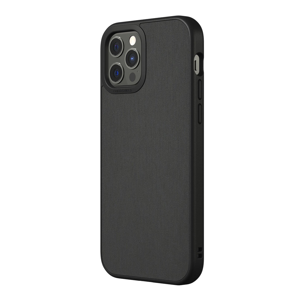 RhinoShield SolidSuit Rugged Case For iPhone 12 / 12 Pro  - Brushed Steel - Mac Addict