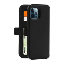 Load image into Gallery viewer, 3SIXT Neowallet Leather Folio Case iPhone 12 / 12 Pro 6.1 inch - Black6