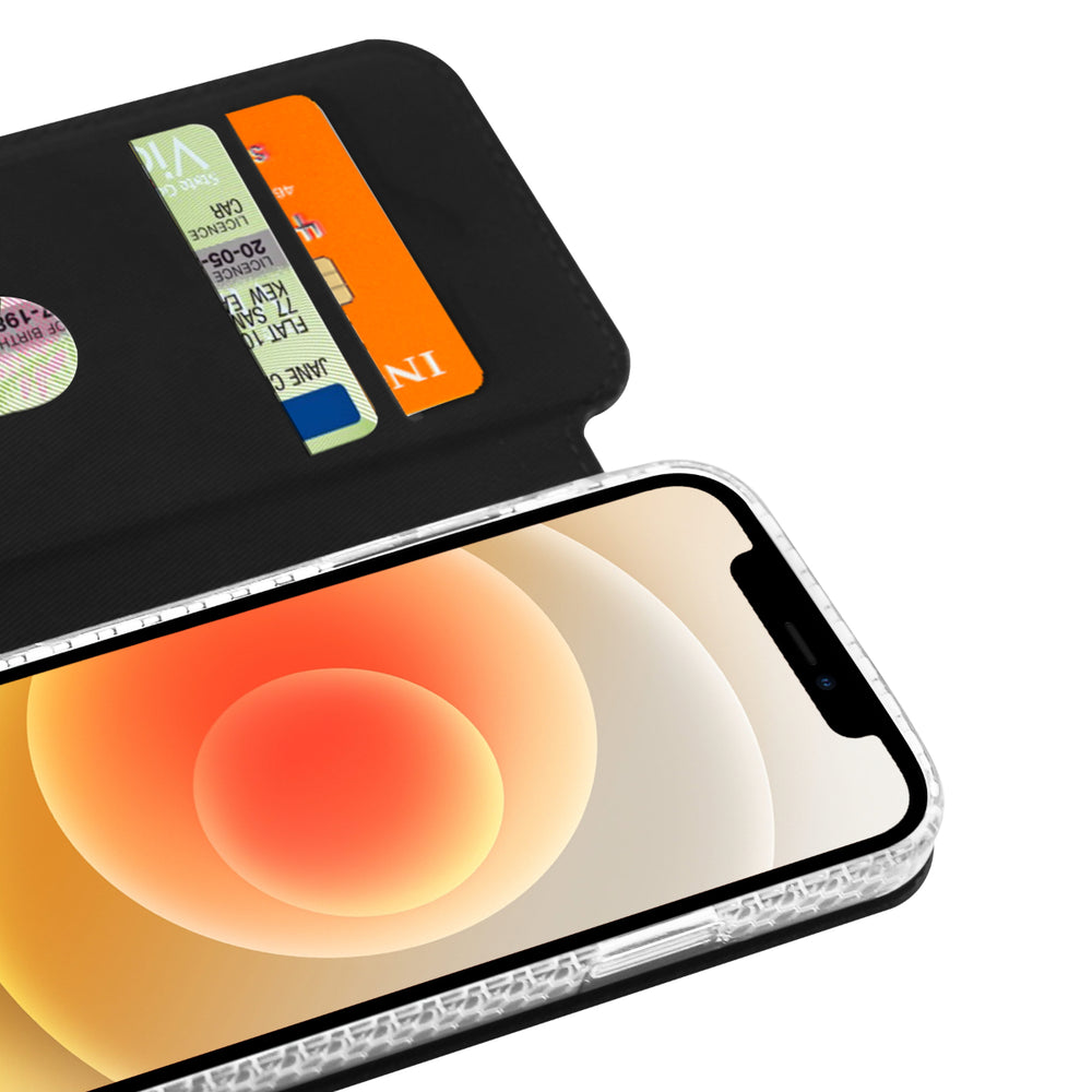 3SIXT Neowallet Leather Folio Case iPhone 12 Mini 5.4 inch - Black 9