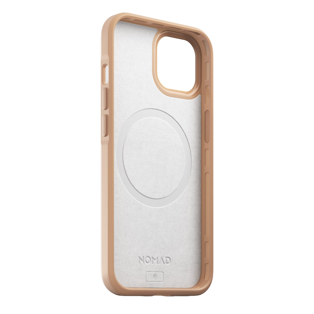 Nomad Modern Leather Case w/ MagSafe For iPhone 13 - NATURAL - Mac Addict