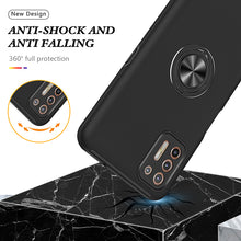 Load image into Gallery viewer, Rugged &amp; Protective Armor Case Moto G9 Plus &amp; Ring Holder - Black